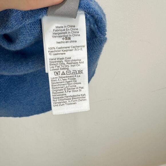 NEW J.Crew Cashmere Relaxed Crewneck Sweater Oversized Heather Twilight XXS - Picture 8 of 12